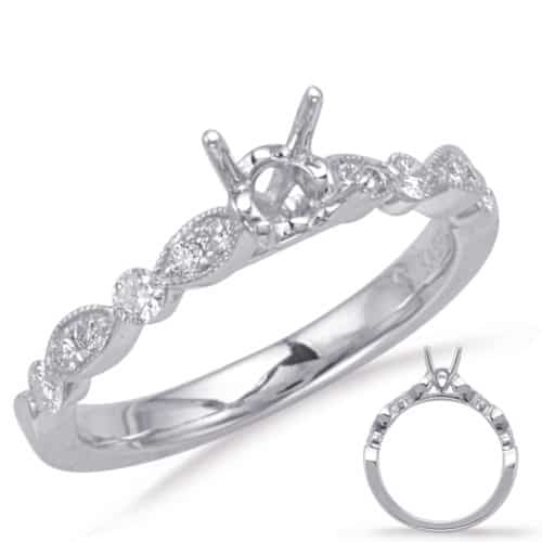 S. Kashi White Gold Engagement Ring (EN8055-75WG)