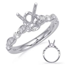 S. Kashi White Gold Engagement Ring (EN8055-7X5MWG)
