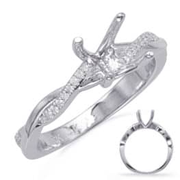 S. Kashi White Gold Engagement Ring (EN8091-1WG)