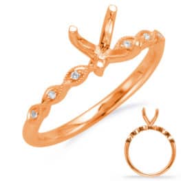 S. Kashi Rose Gold Engagement Ring (EN8096-50RG)
