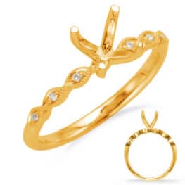 S. Kashi Yellow Gold Engagement Ring (EN8096-50YG)