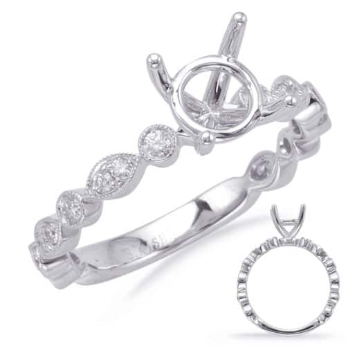 S. Kashi White Gold Engagement Ring (EN8097-50WG)