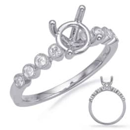 S. Kashi White Gold Engagement Ring (EN8138-1WG)