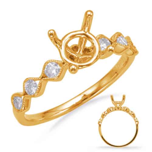 S. Kashi Yellow Gold Engagement Ring (EN8139-50YG)