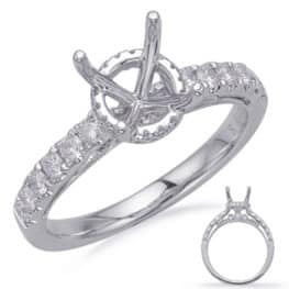 S. Kashi White Gold Engagement Ring (EN8164-75WG)