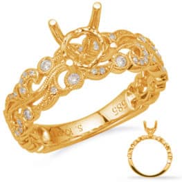 S. Kashi Yellow Gold Engagement Ring (EN8175-75YG)
