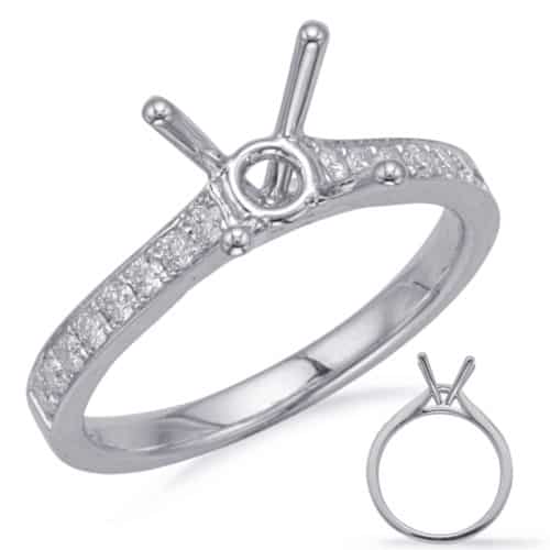 S. Kashi White Gold Engagement Ring (EN8178-1WG)