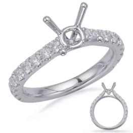 S. Kashi White Gold Engagement Ring (EN8180-1WG)