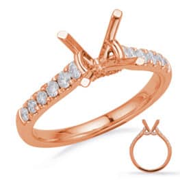 S. Kashi Rose Gold Engagement Ring (EN8185-15RG)