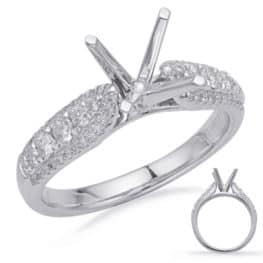 S. Kashi White Gold Engagement Ring (EN8192-75WG)