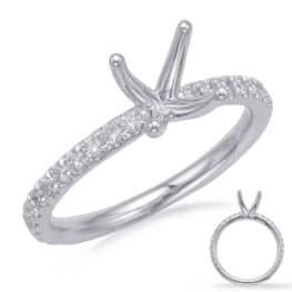S. Kashi Platinum Engagement Ring (EN8202-1PL)