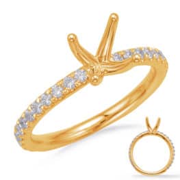 S. Kashi Yellow Gold Engagement Ring (EN8202-2YG)
