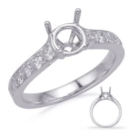 S. Kashi White Gold Engagement Ring (EN8205-75WG)