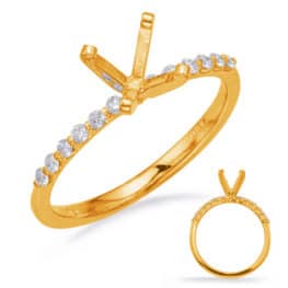 S. Kashi Yellow Gold Engagement Ring (EN8224YG)