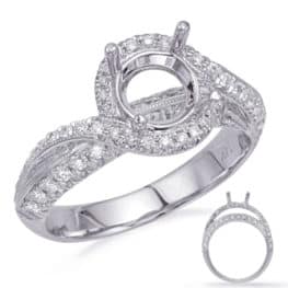 S. Kashi White Gold Engagement Ring (EN8229-1WG)