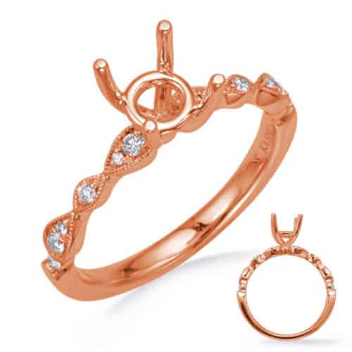 S. Kashi Rose Gold  Diamond Engagement Ring (EN8254-1RG)