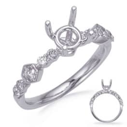S. Kashi White Gold Diamond Engagement Ring (EN8257-1WG)