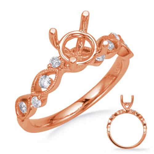 S. Kashi Rose Gold Diamond Engagement Ring (EN8258-1RG)