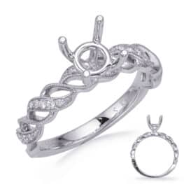 S. Kashi White Gold Diamond Engagement Ring (EN8259-1WG)