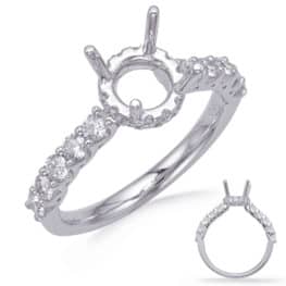 S. Kashi White Gold Engagement Ring (EN8260-75WG)