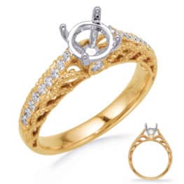 S. Kashi Yellow Gold Engagement Ring (EN8262-1YG)