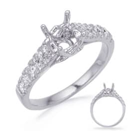 S. Kashi White Gold Engagement Ring (EN8263-75WG)