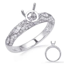 S. Kashi White Gold Engagement Ring (EN8267-75WG)