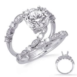 S. Kashi White Gold Engagement Ring (EN8284-1WG)