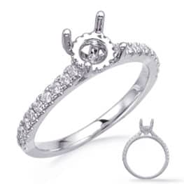 S. Kashi White Gold Engagement Ring (EN8285-1WG)