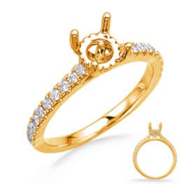 S. Kashi Yellow Gold Engagement Ring (EN8285-75YG)