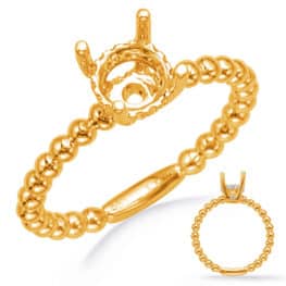 S. Kashi Yellow Gold Engagement Ring (EN8288-50YG)