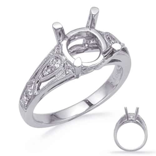 S. Kashi White Gold Diamond Engagement Ring (EN8289-15WG)