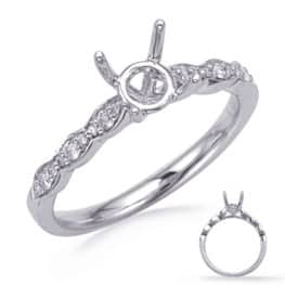S. Kashi White Gold Engagement Ring (EN8291-50WG)