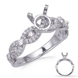 S. Kashi White Gold Diamond Engagement Ring (EN8295-1WG)