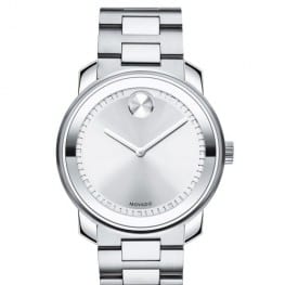 Large Stainless Steel Men's Movado Bold