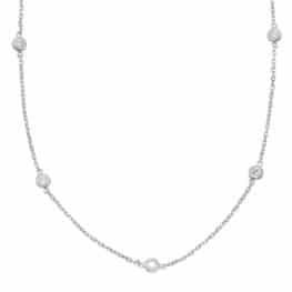 S. Kashi White Gold Diamond By The Yard Necklace (N1077-2.0MWG)
