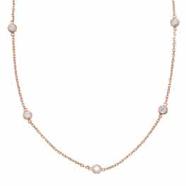 S. Kashi Rose Gold Diamond By The Yard Necklace (N1077-2.7MRG)
