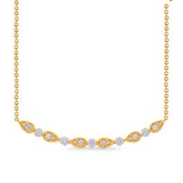S. Kashi Yellow Gold Diamond Necklace (N1227YG)