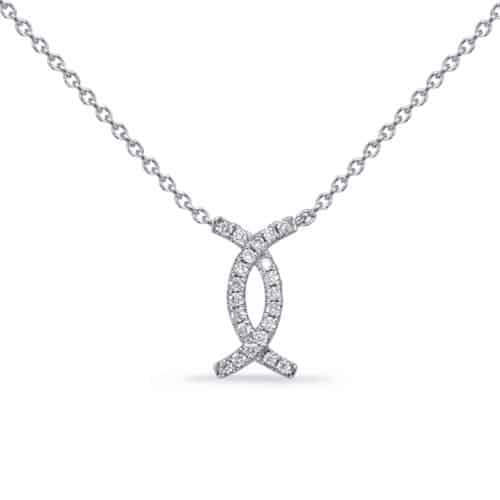 S. Kashi White Gold Diamond Necklace (N1236WG)