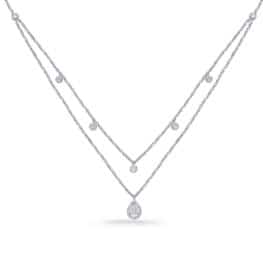 S. Kashi White Gold Diamond Necklace (N1238WG)