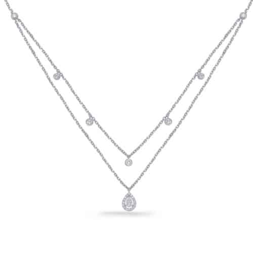 S. Kashi White Gold Diamond Necklace (N1238WG)