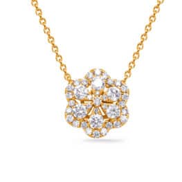 S. Kashi Yellow Gold Diamond Necklace (N1240YG)