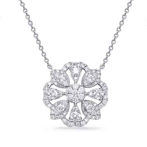 S. Kashi White Gold Diamond Necklace (N1241WG)