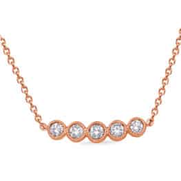 S. Kashi Rose Gold Diamond Necklace (N1250RG)