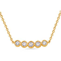 S. Kashi Yellow Gold Diamond Necklace (N1250YG)