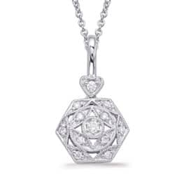 S. Kashi White Gold Diamond Pendant (P3294WG)