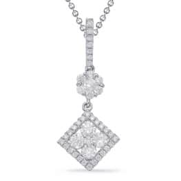 S. Kashi White Gold Diamond Pendant (P3320WG)