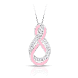 Belle Etoile Evermore Pink Pendant Necklace.
