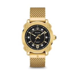 Bulova gold stainless womens Grammy watch.