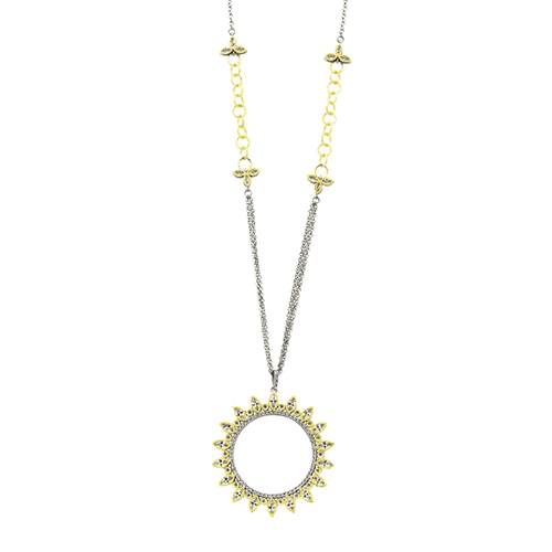 freida rothman fleur bloom wreath pendant necklace